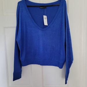 Brand New Abercrombie Soft Blue Cropped Sweater